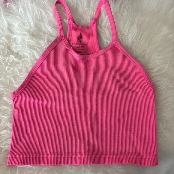 FP Movement Pink Happiness Runs Crop Top in hot pink - Picture 4 of 8